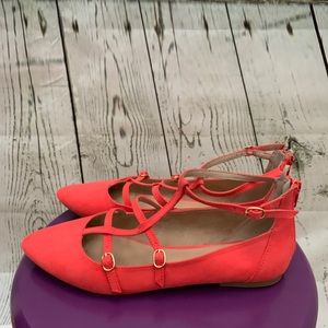 Old Navy | Coral Ballet Flats with Strap